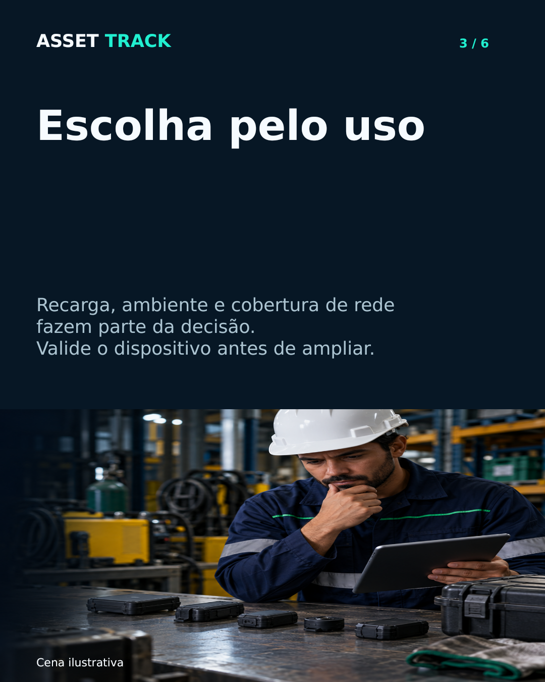 ASSET TRACK: Escolha pelo uso